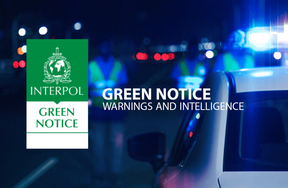 Kudakudhin ah jinsee goanaa kuraa meehun ah Interpol green notice