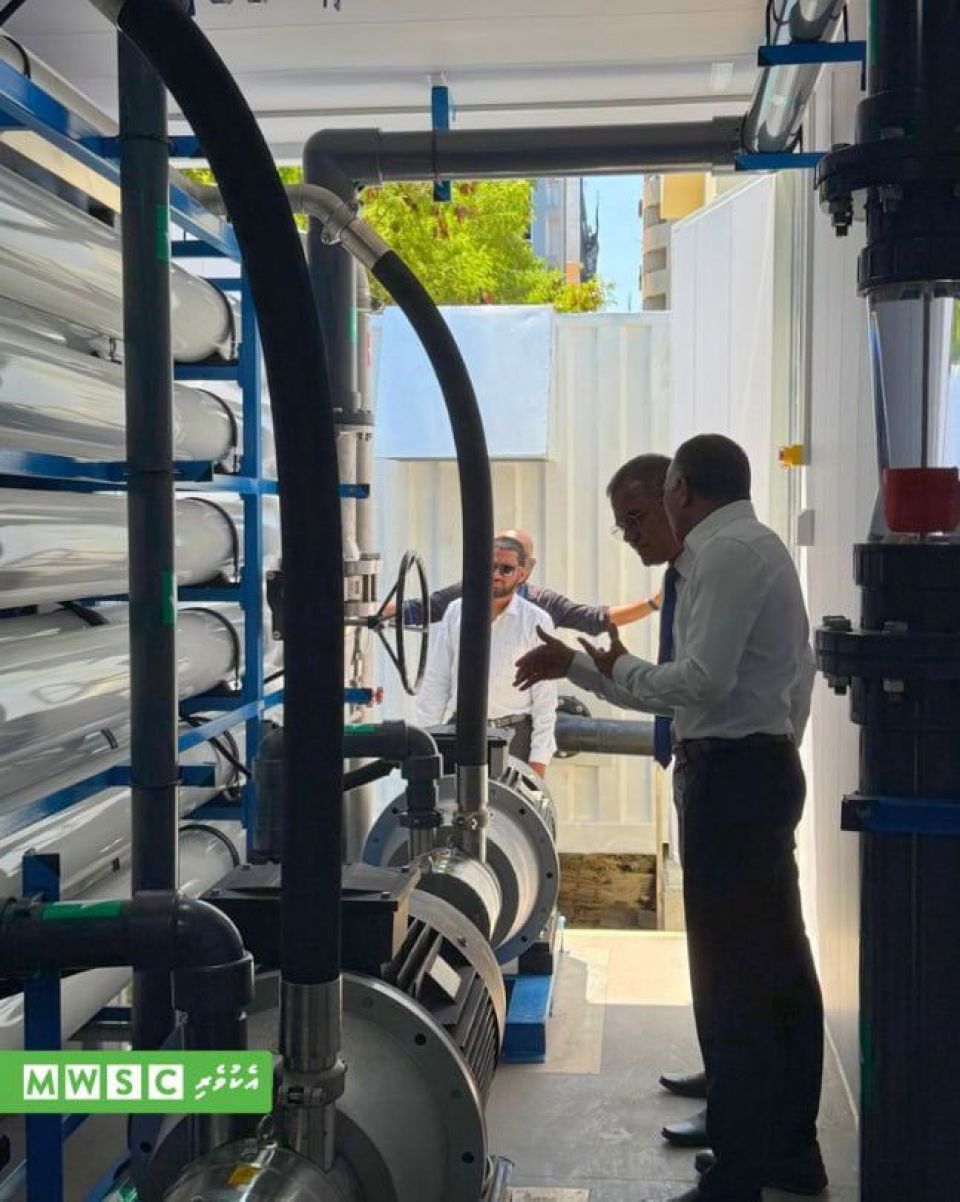 Dhuvaalaku 1,000 ton ge fen ufahdhaa plant eh MWSC in bahattaifi