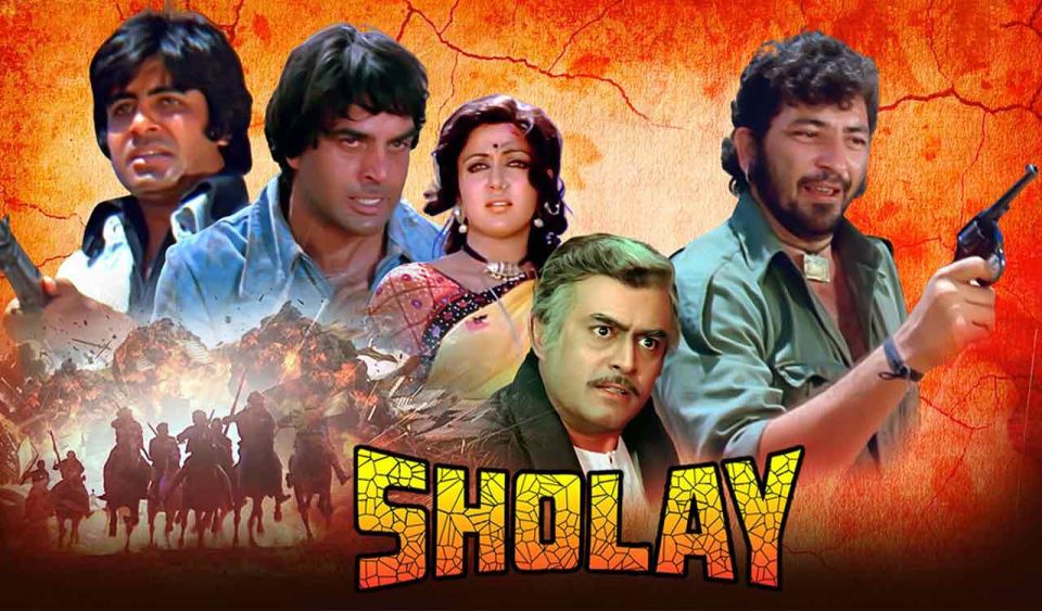 Kureen kandaali baeh manzaru thakaa eku SHOLAY Italy gai dhakkanee