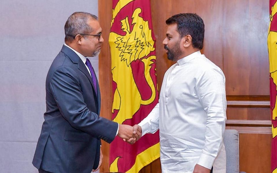 Sri Lanka ge Raees rasmee dhathurufulhehgai Raajje vadaigannavanee