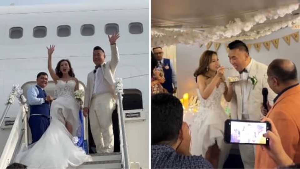 Influencer Sam Chui ge thaareehee’Sky wedding’