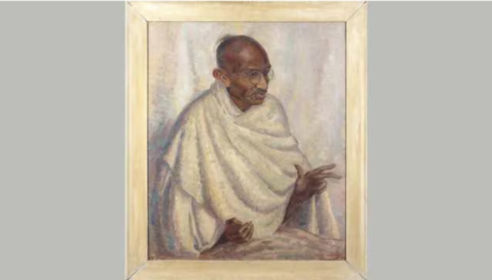 Mahaathma Gandhi ge thasveereh dhelahkka dollar ah vihkkaalaifi