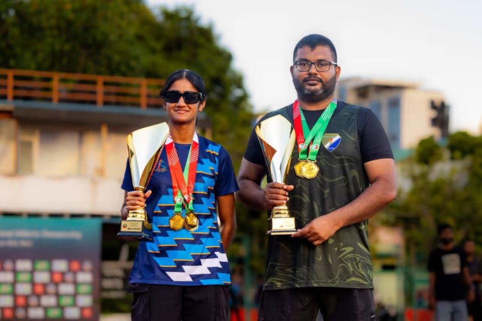 Gaumee athletics mubaaraathuge emme molhu athlete innah Shaim aai Shamoon 