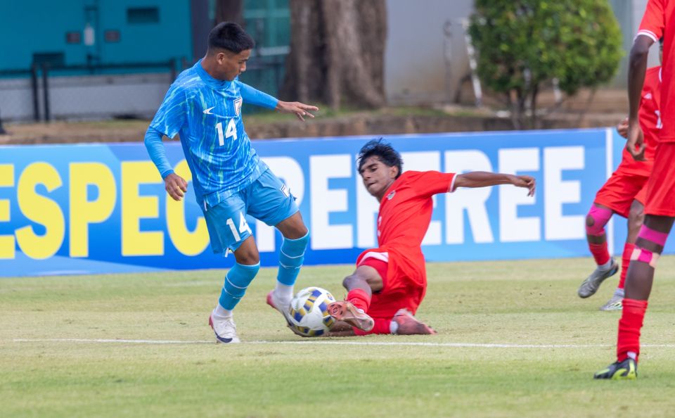 SAFF U17: Furathama match gai varugadha India kairin Raajje balivejje 