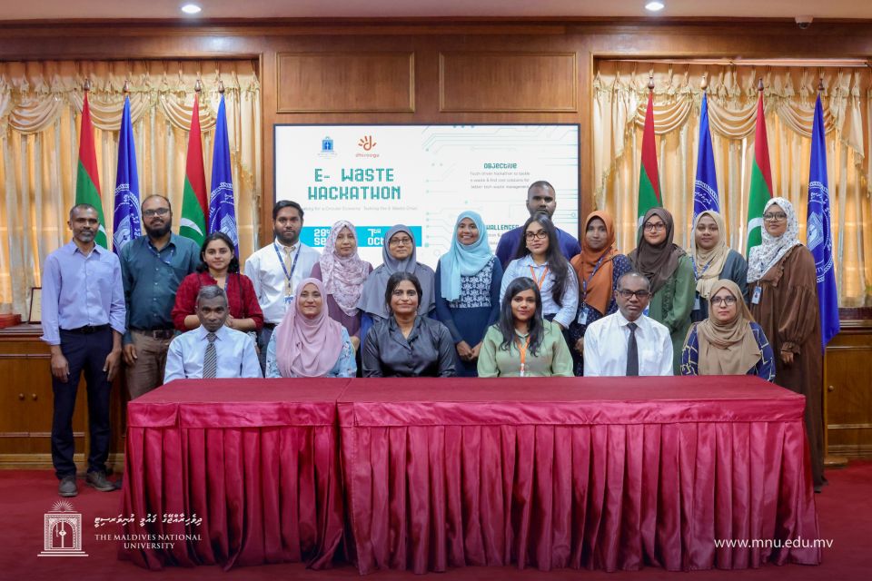 E-Waste Hackathon beyvvumah MNU aaeku Dhiraagu baiverivejje 