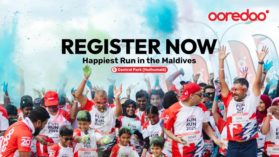 Ooredoo Fun Run December 19 gai, registration ah hulhuvaalaifi 