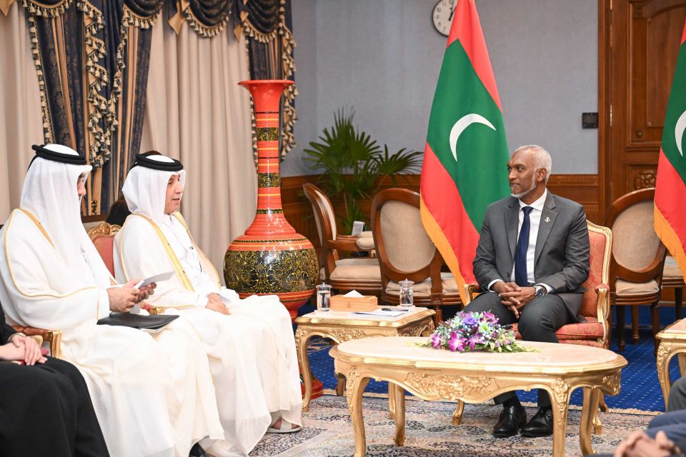 Qatar ge foreign minister Raees Muizzuge arihah ziyaaraiy kuravvaifi