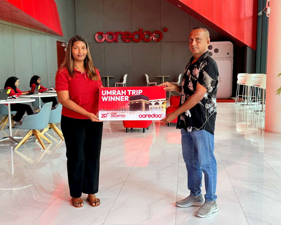 Ooredoo ge 11 vana Umrah dhathuruge naseebu veriyakah Muthasim Fahumee