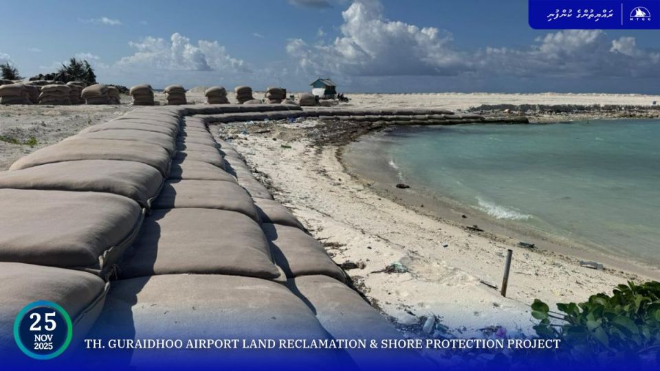 Guraidhoo airport ge bin hihkkai masahkkathuge bodu baeh ninmaifi