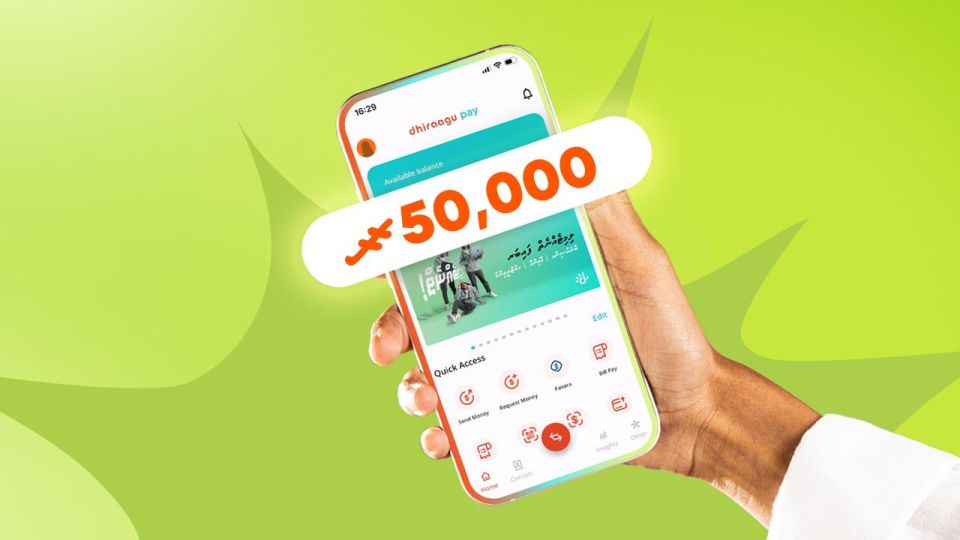 Dhiraagu pay in dhey 50,000 rufiya hoadhumuge furusathu mi mahu hamavaane
