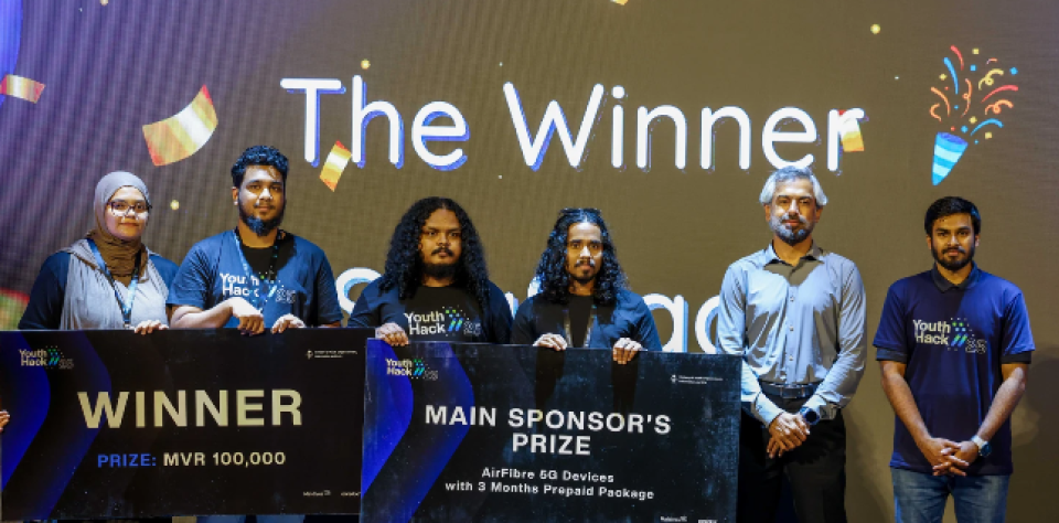 Youth hackathon in ehvana hoadhi team ah 1 lakka rufiyaa