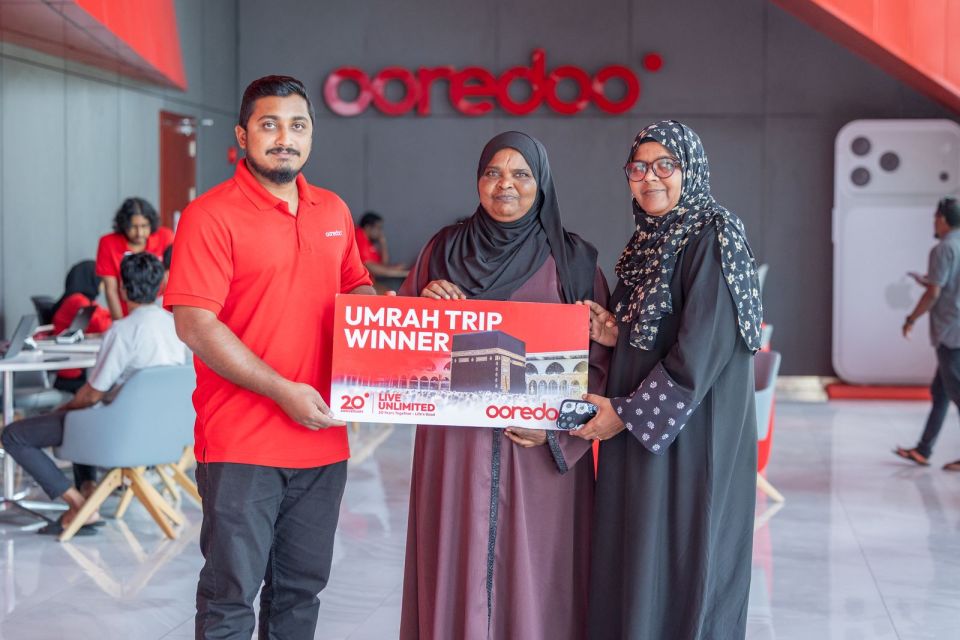 Ooredoo in dhey 13 vana umrah dhathuru Aishath ah