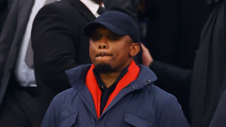 CAF in Cameroon Federation ge raees Etoo ah adhabu dheefi 
