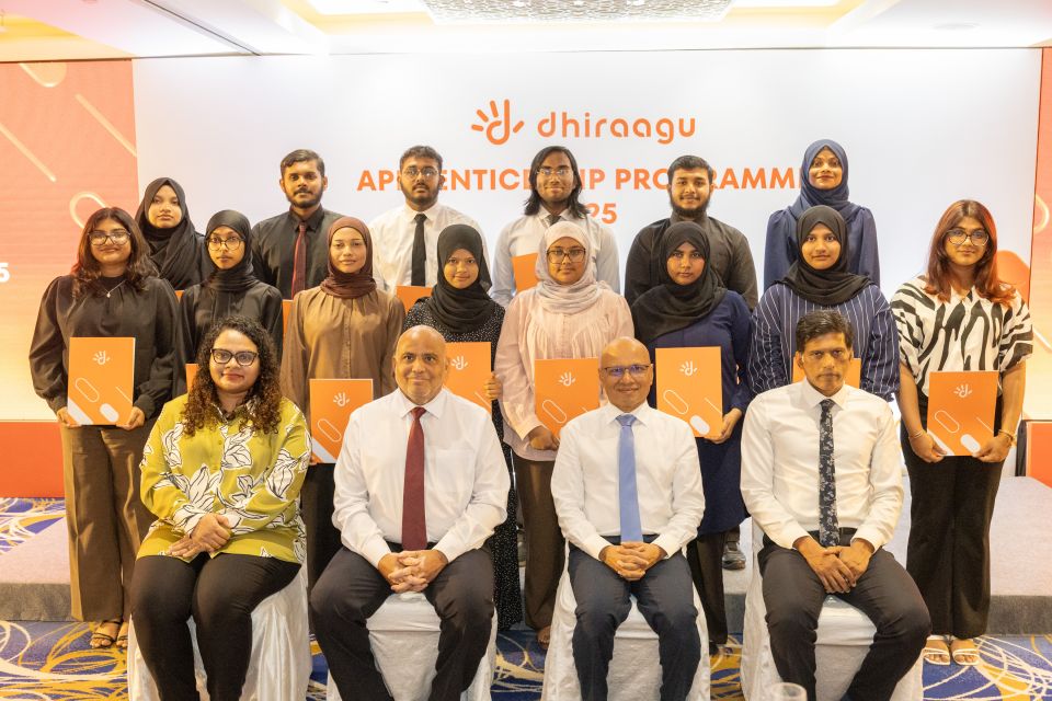 2025 ge Dhiraagu apprenticeship program ninmi baiverinnah certificate dheefi 