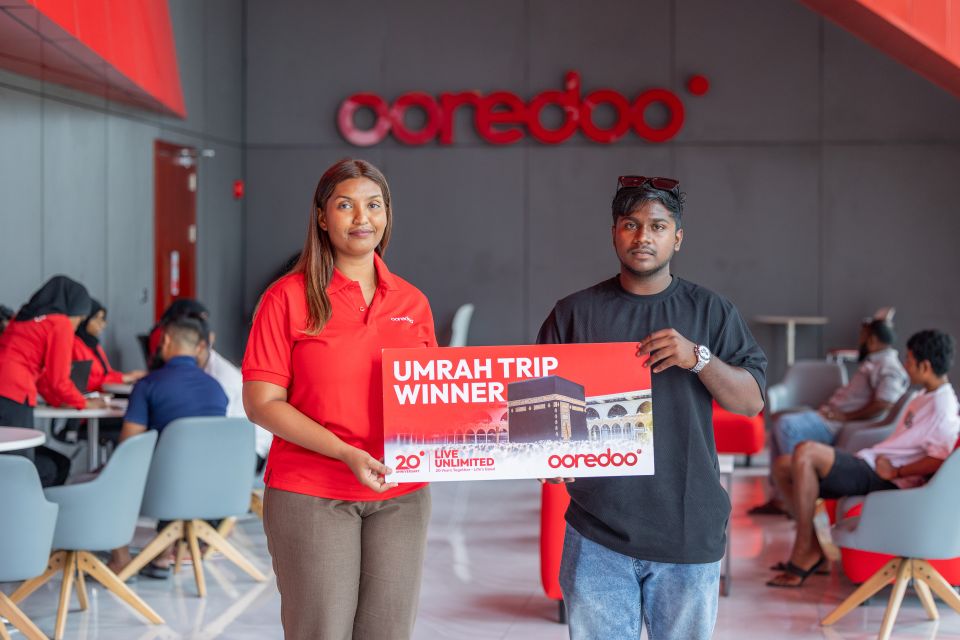 Ooredoo ge 15 vana umrah dhathuru Riza ah