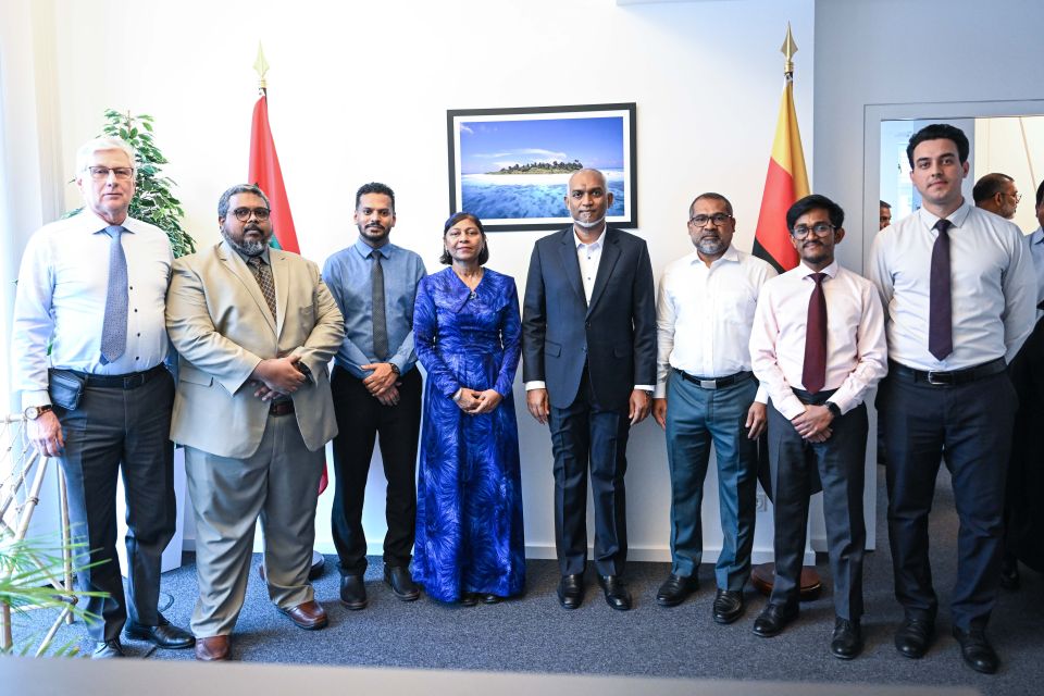 Germany gai hunna dhivehi embassy ah Raees ziyaaraiy kuravvaifi