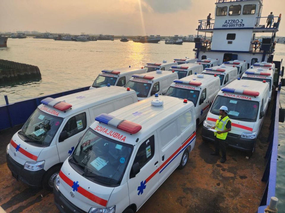 MPL inn raajje genai 55 ambulance eh rahthakah fonuvaifi 