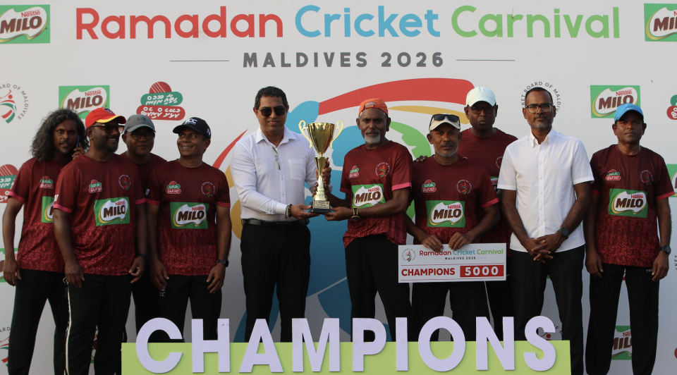 Cricket Carnival ge open champion kan Finolhah 
