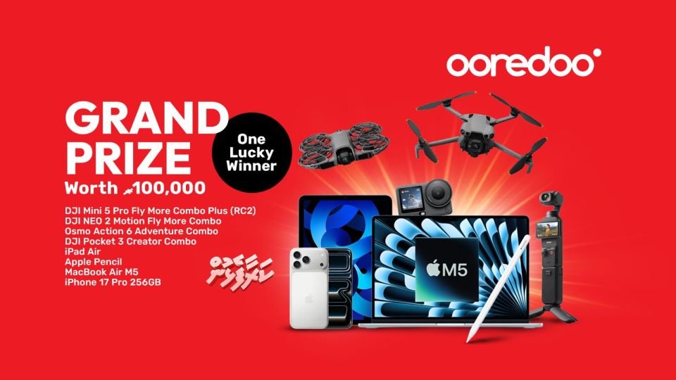 Ooredoo karaa falhaigen DJI 2 drone himeneyhenn 100,000 rufiyaage inaamu 