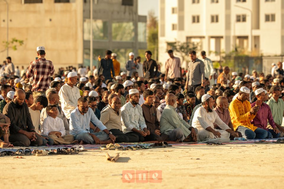 Male' sarahahdhuge 4 thanehgai bodu jamaa'athugai Eid namaadhukuraane