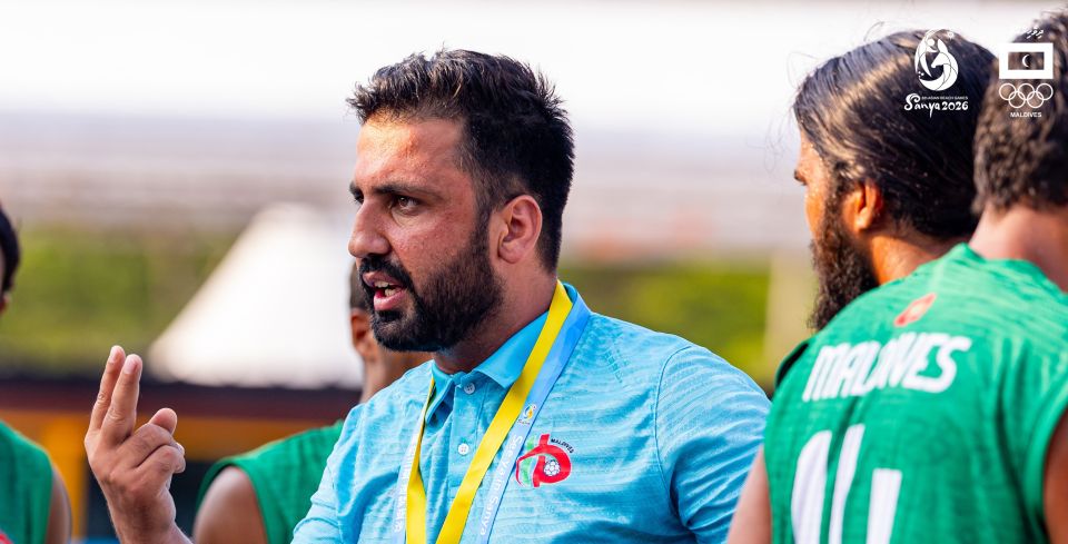 Beach Handball team in fenunee ummeedhee kulhumeh, kuriyah dhevidhaane 