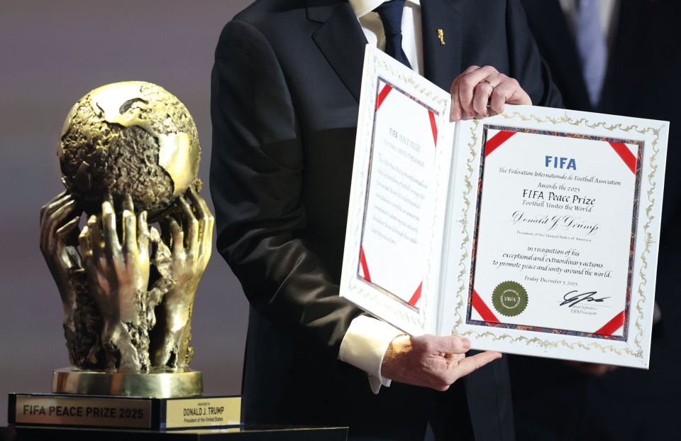 FIFA ge agu hifehettumah Peace Prize dhinun huttaalan govaalaifi 