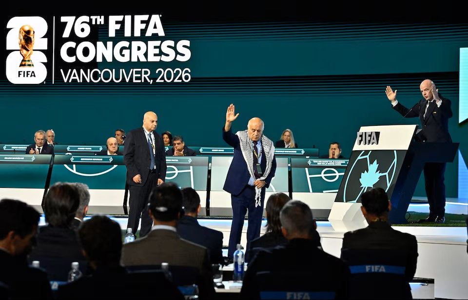 Palestine in dhekkee saabithukan, FIFA ah ladheh 