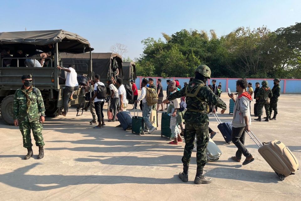 Myanmar ge border scam network thah roolhaalumah 57,000 bidheyseen deport kohffi