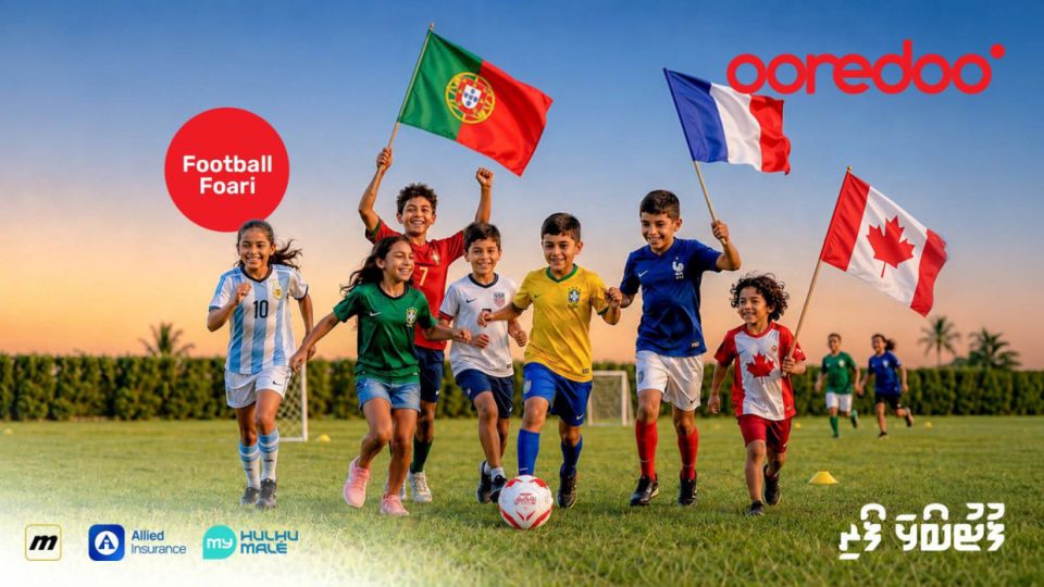World cup foarigadha kuran Ooredoo in Hulhumale gai kudakudhinge haveerei
