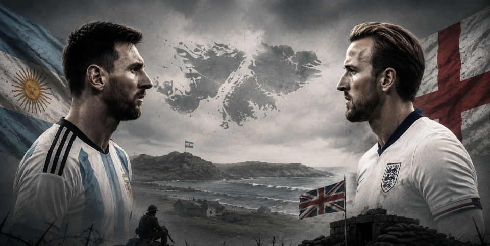 Falkland ge massalain Argentina England match ah Geo Politics ge hiyani
