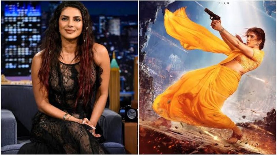 SS Rajamouli ge Varanasi ge action manzaruthakaa gulhey gothun Priyanka Chopra vaahaka dhakkaifi