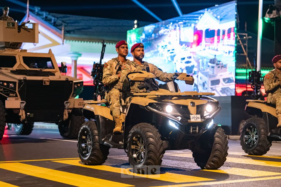 MNDF parade maadhamaa Hulhumale' gai baavvanee