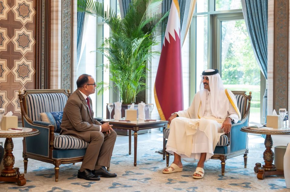 Adam Shareefege safeeru kamuge faikolhu Qatar ge ameera aruvaifi