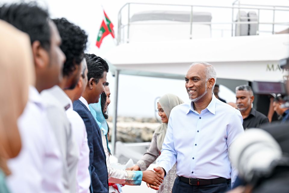 President and First Lady return to Malé after concluding trip to Ukulhas