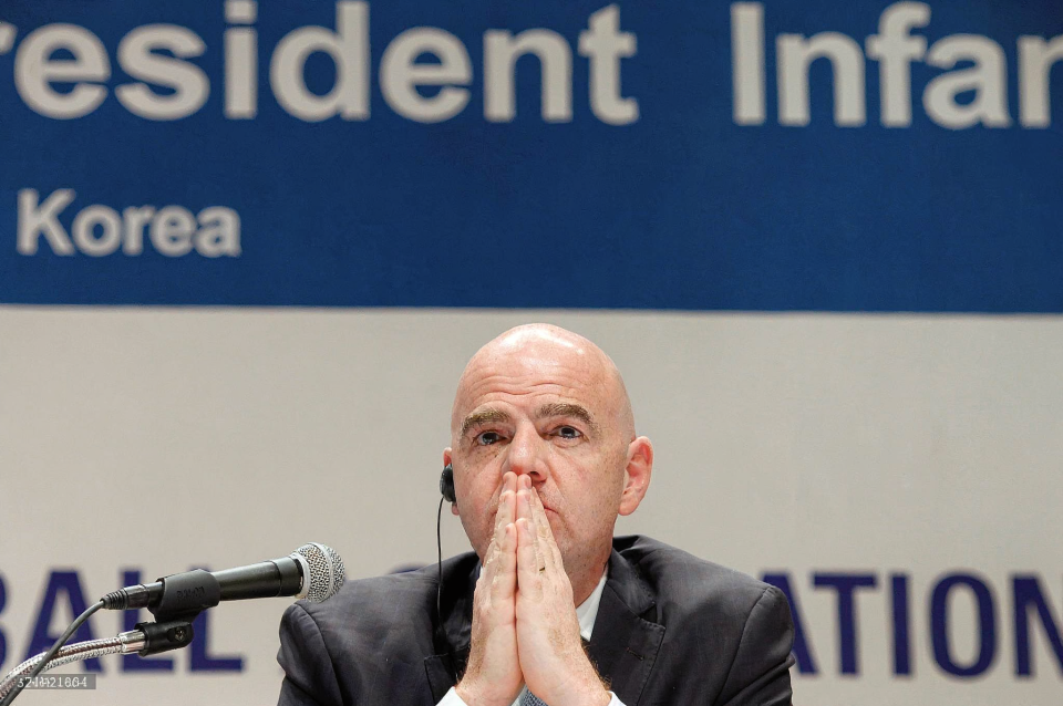 North America, Asia, Europe ge bayaanaaeku Infantino haaskamah 