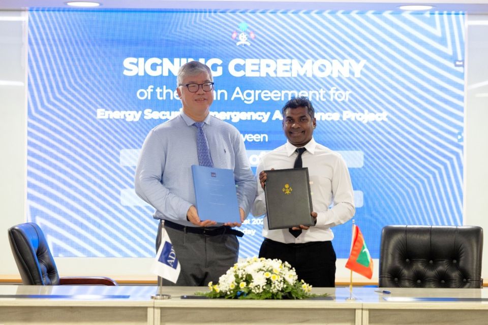Maldives signs USD 50m ADB loan for energy security