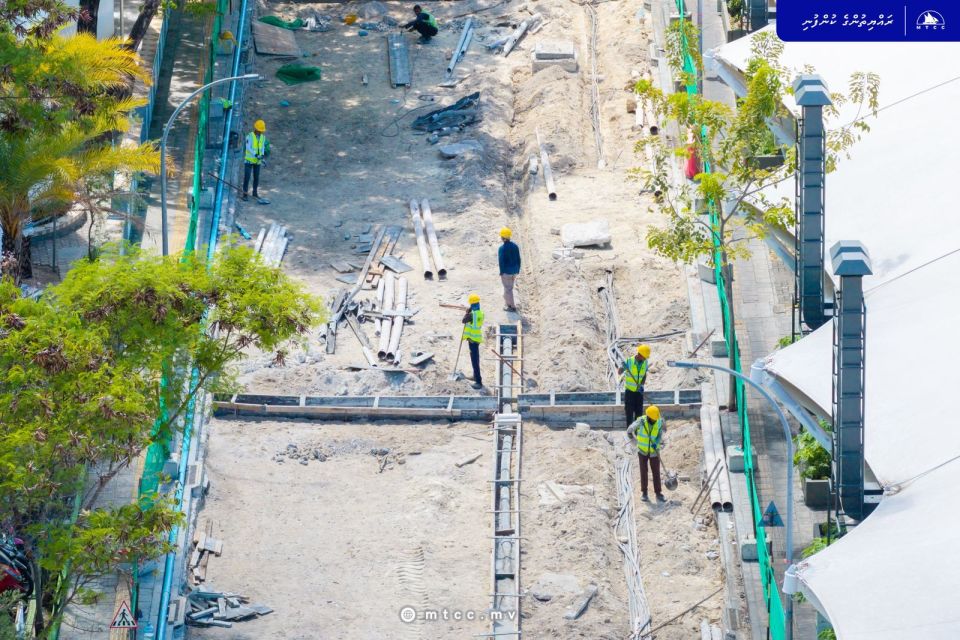 90 percent of subgrade repair on Ameenee Magu Segment 1 completed