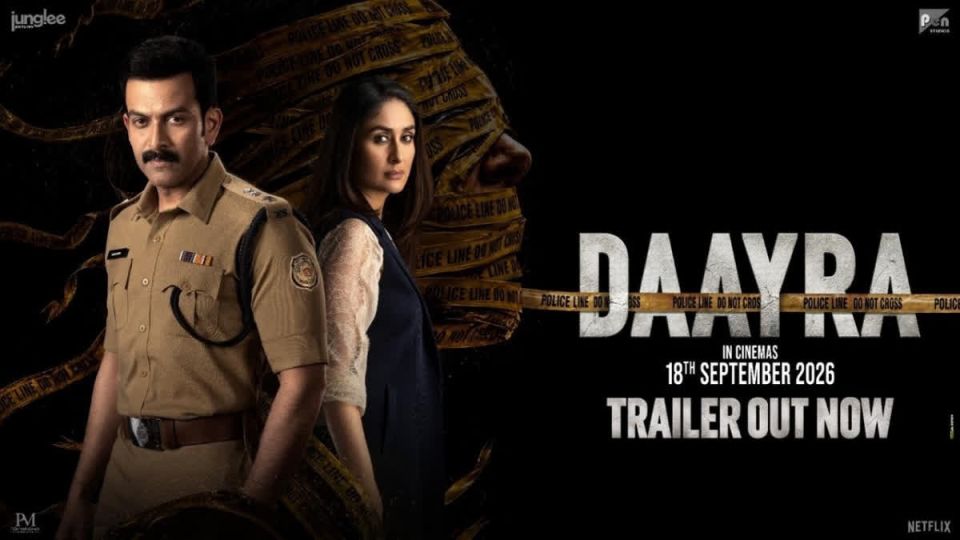 Kareena adhi Prithviraj ge film Dhaairaa ge trailer aanmukoffi
