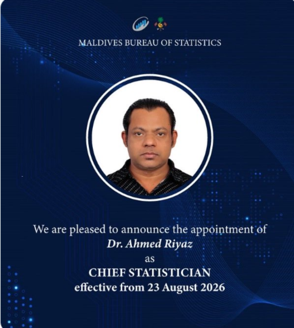  Chief Statistician akah Riyaaz