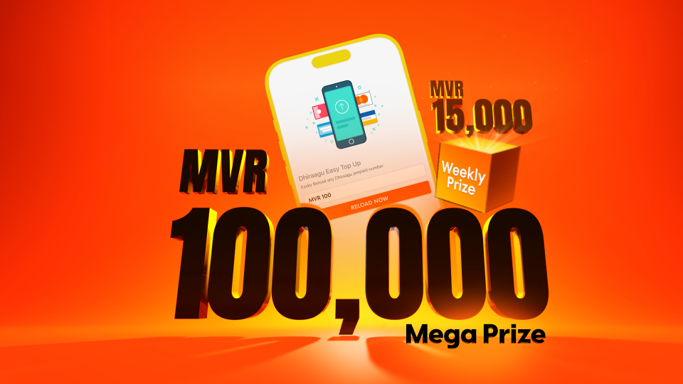 Dhiraagu ge prepaid customer innah 1 lakka rufiyaa libey reload promotion eh 