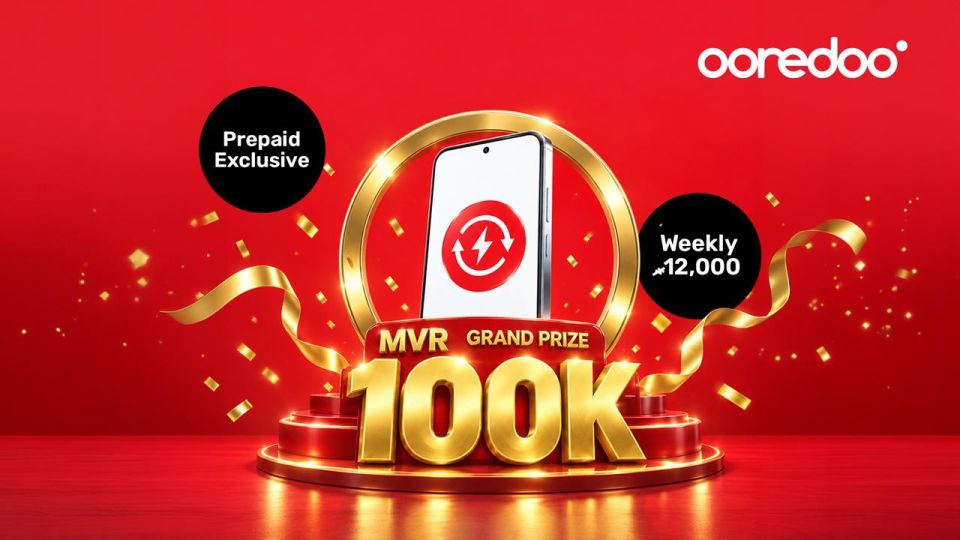 Ooredoo inn 1 lakka rufiyaa ge bodu inaameh libey 