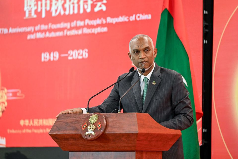 Raajjeyge tharageege amaazah vaasilu vumugai China ge gulhumakee varugadha faalamei: Raees
