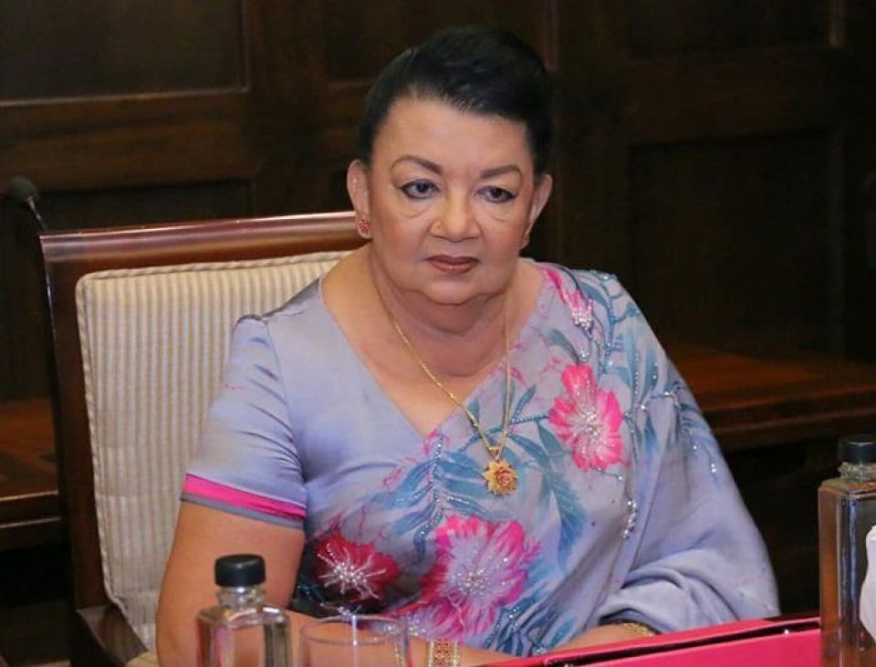Sri Lanka ge kureege First Lady Shiranthi Rajapaksa hayyarukoffi