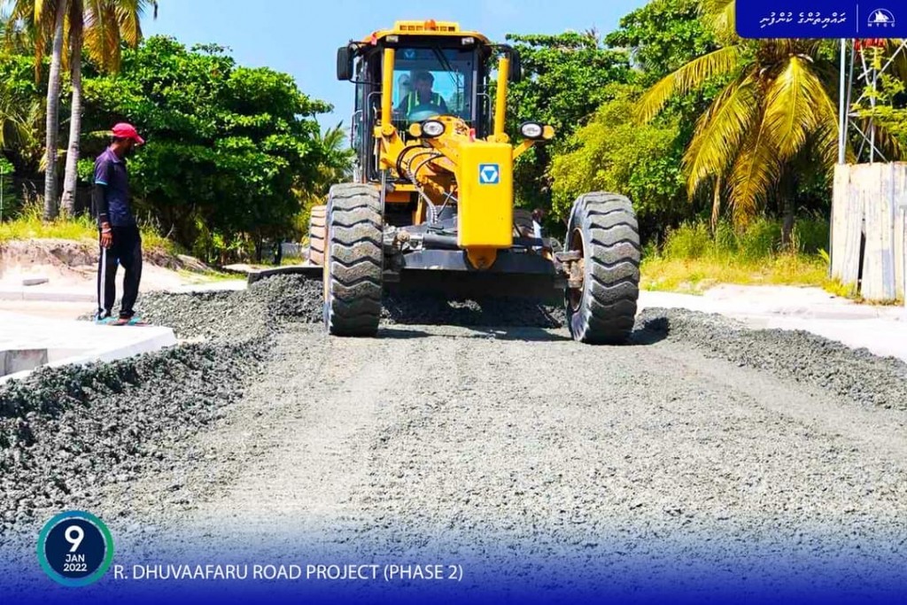 ABC works begin on Dhuvaafaru roads