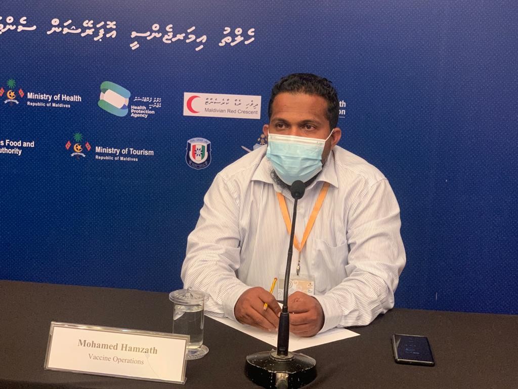 60 aharun matheege enmennnah dheveyne varah mihaaruves vaccine ebahuri: Hamzath