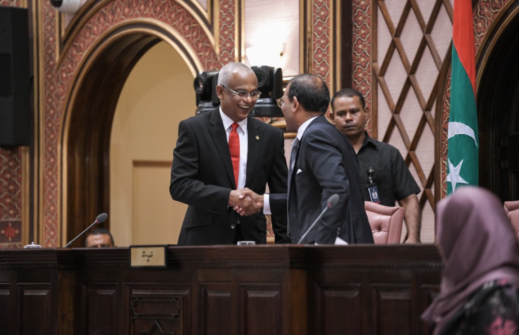 Raeesuljumhooriya nuvatha Raees ge naibu nei haalathehgai Raajjey gai huhnaane kamuge yageenkan aruvan: Nasheed