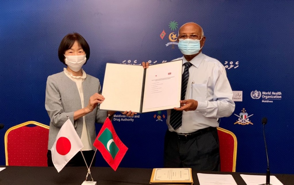 Japan in Raajje ah 5.6 million dollar ge sih'hee saamaanu hadhiyaa kohffi