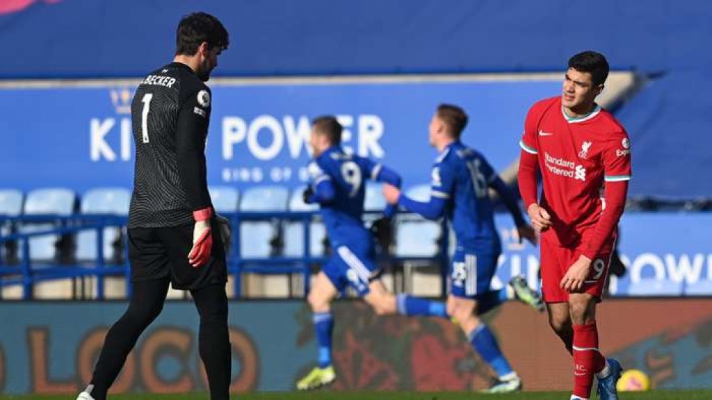 Jehi jehigen 3 balive Liverpool goahun goahah, Leicester 2 vana ah