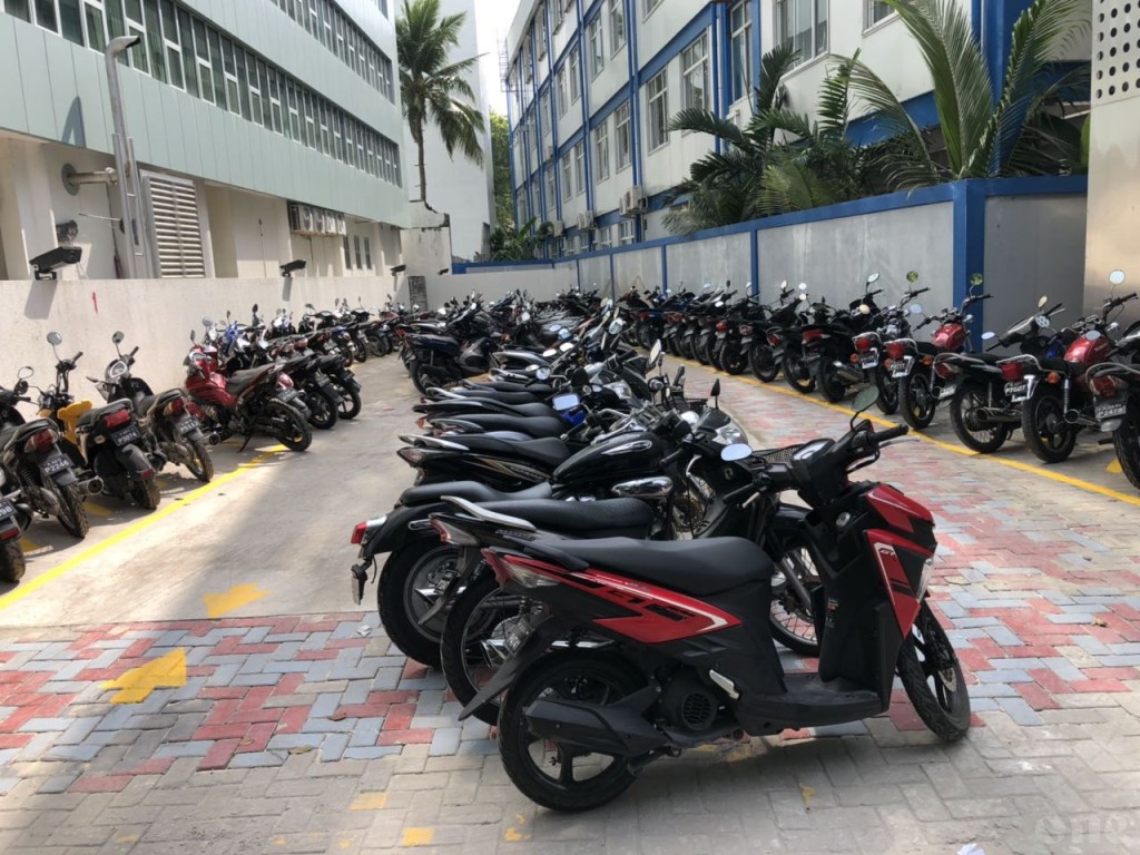 Parking sticker totals amount up to over MVR 150,000 per week
