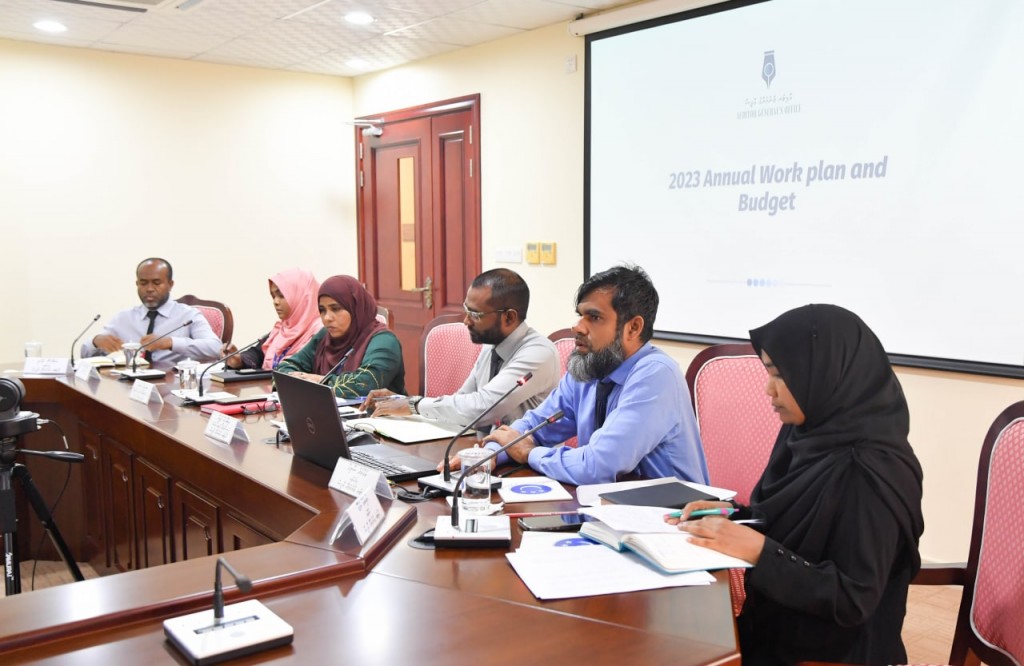 Anna aharah audit office in 95 million rufiyaa ge budget eh